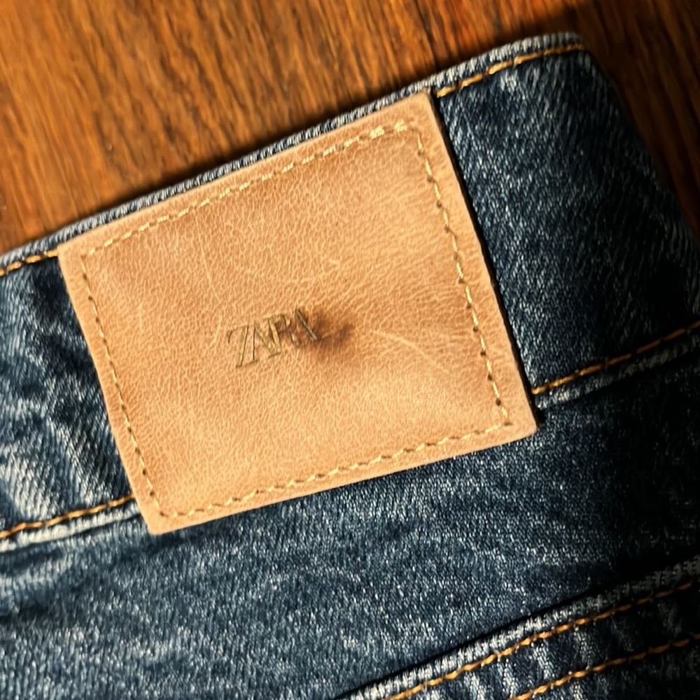 Zara high waisted full length ripped jeans - Picture 7 of 9